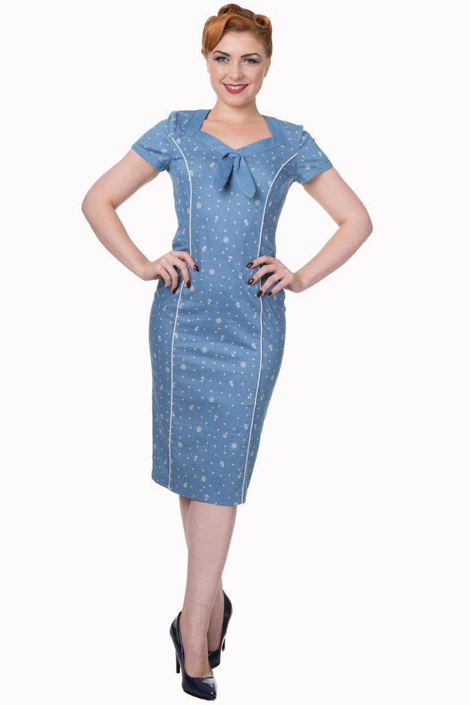 Sweet Talker Pencil Dress-Banned-Dark Fashion Clothing