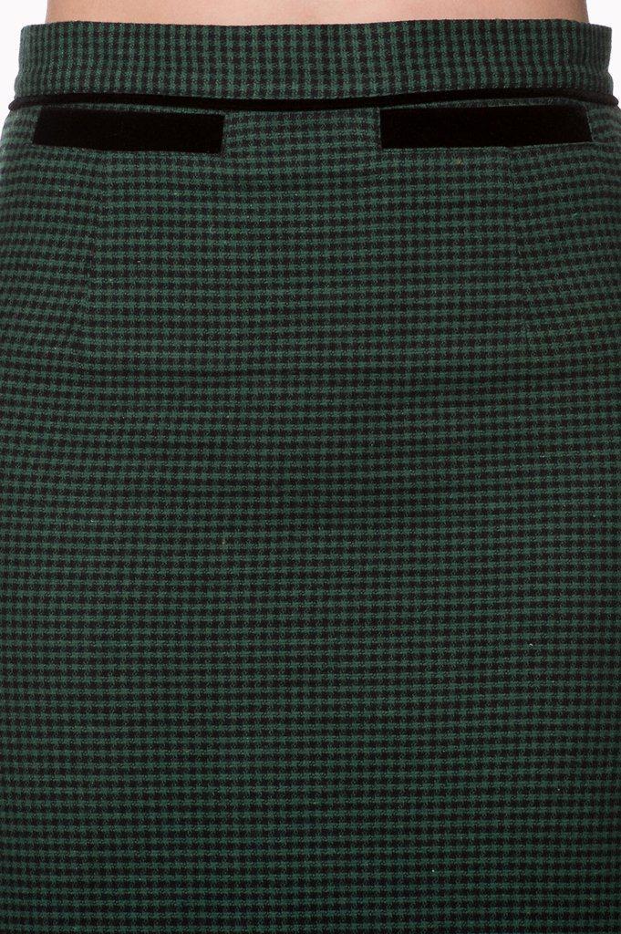 Swept Off Her Feet Plus Size Pencil Skirt-Banned-Dark Fashion Clothing