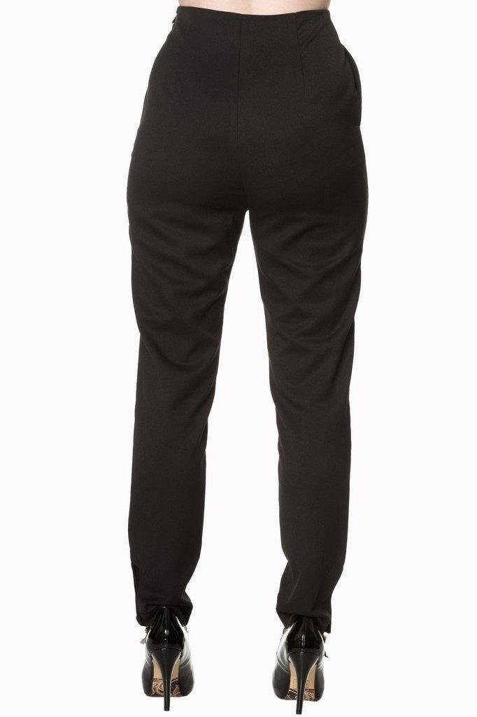 Tempting Fate Highwaist Trouser-Banned-Dark Fashion Clothing