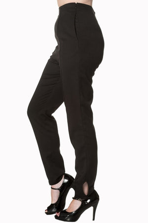 Tempting Fate Highwaist Trouser-Banned-Dark Fashion Clothing