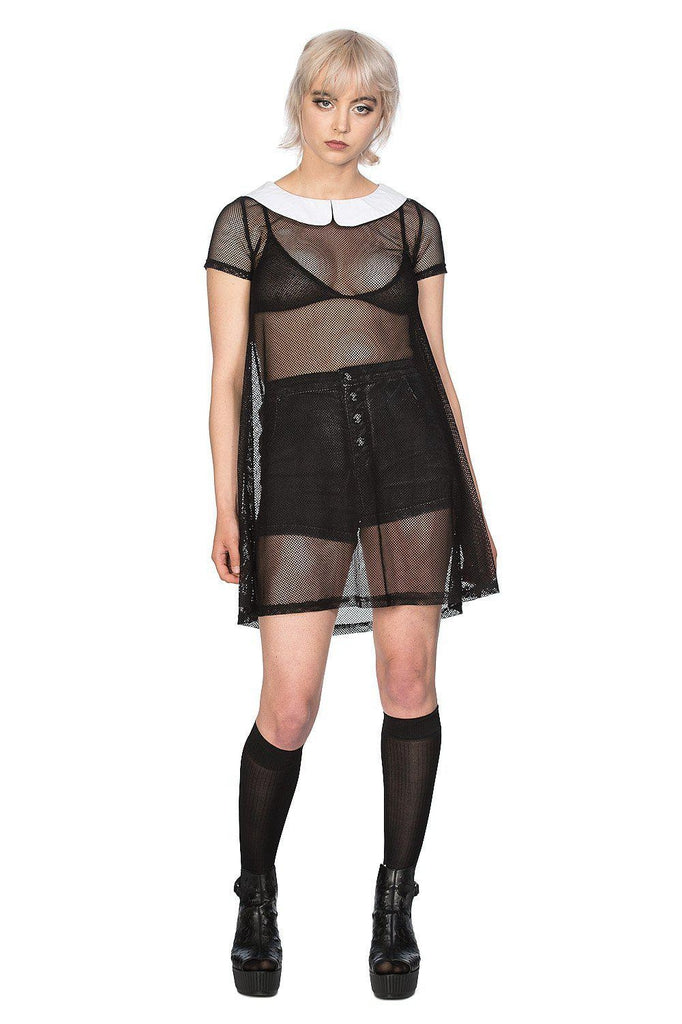 Temptress Collar Dress-Banned-Dark Fashion Clothing