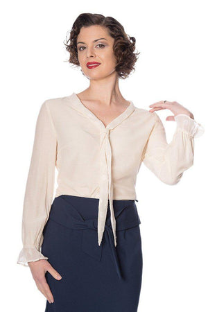 The Betty Ruffle Blouse-Banned-Dark Fashion Clothing