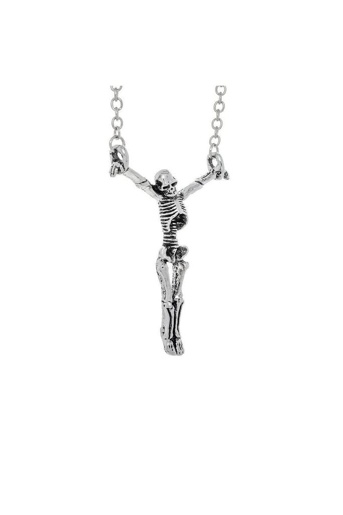 The Crucified Skeleton Pendant and Necklace - Skyla-Dr Faust-Dark Fashion Clothing