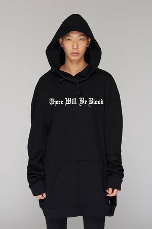 There Will Be Blood Oversize Hooded Sweat - Unisex-Long Clothing-Dark Fashion Clothing