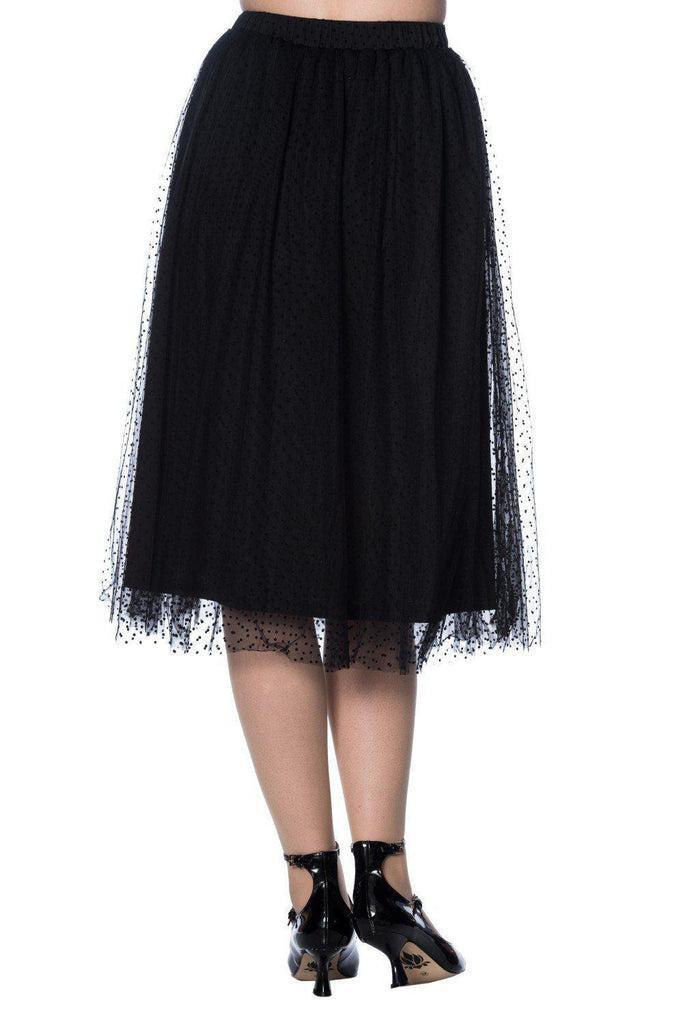 Timea Tule Skirt-Banned-Dark Fashion Clothing