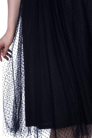 Timea Tule Skirt-Banned-Dark Fashion Clothing