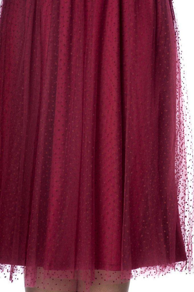 Timea Tule Skirt-Banned-Dark Fashion Clothing