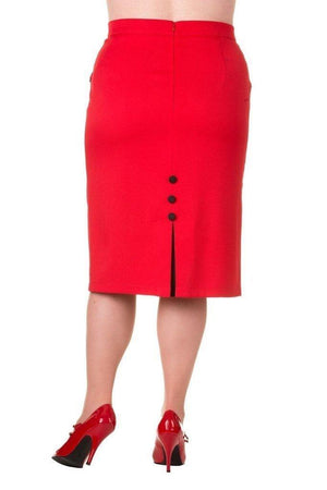 Tori Plus Size Skirt-Banned-Dark Fashion Clothing