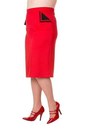 Tori Plus Size Skirt-Banned-Dark Fashion Clothing