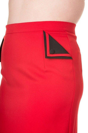 Tori Plus Size Skirt-Banned-Dark Fashion Clothing