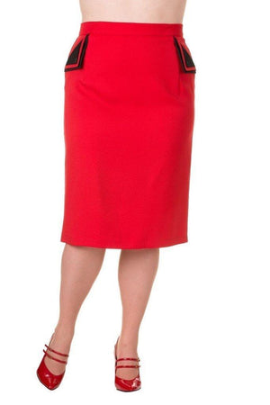 Tori Plus Size Skirt-Banned-Dark Fashion Clothing