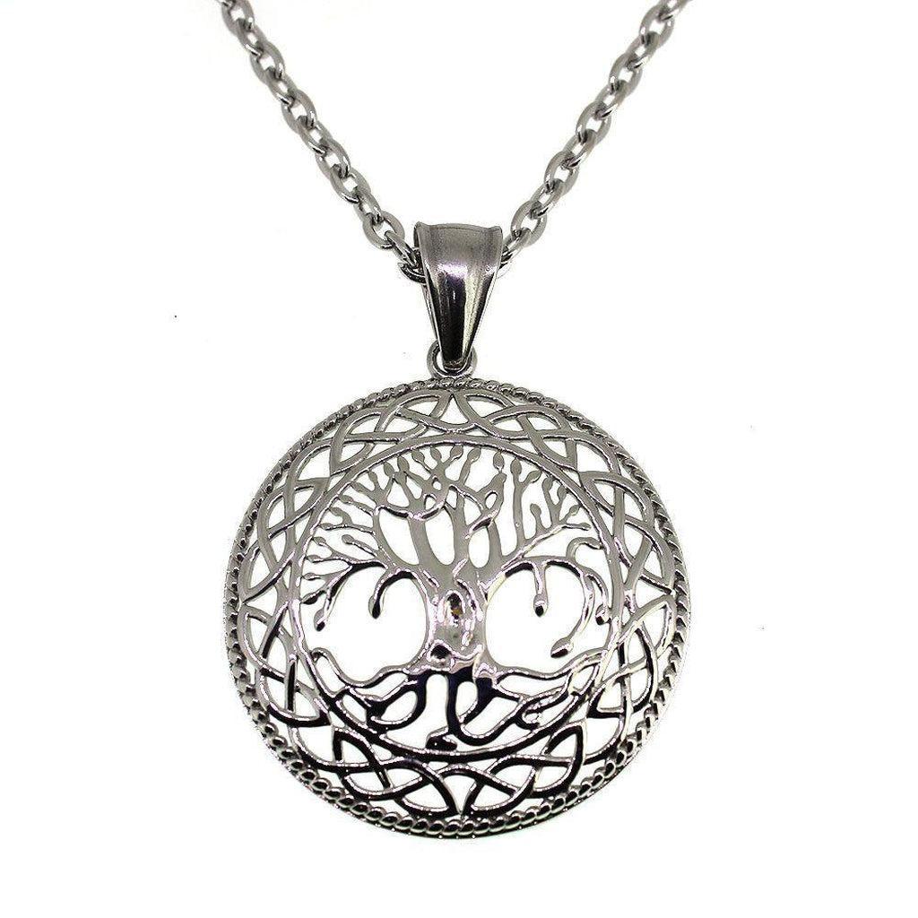 Tree Of Life Pendant - Stainless Steel-Badboy-Dark Fashion Clothing