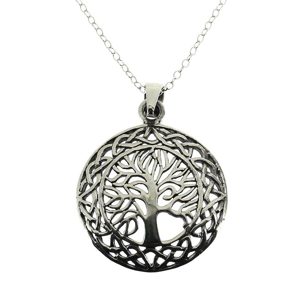 Tree of Life Pendant - Sterling Silver-Badboy-Dark Fashion Clothing