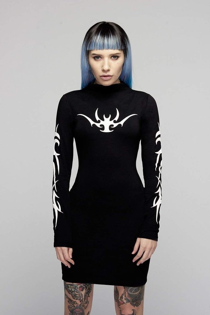 Tribal Dress-Long Clothing-Dark Fashion Clothing