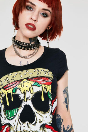 Twisted Burger T-Shirt-Jawbreaker-Dark Fashion Clothing