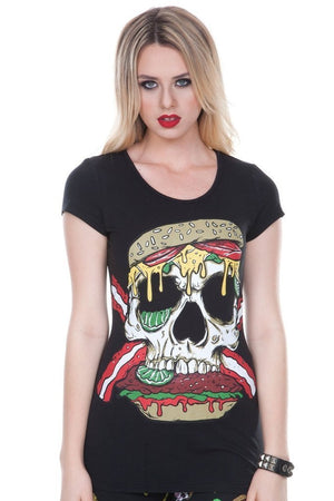 Twisted Burger T-Shirt-Jawbreaker-Dark Fashion Clothing
