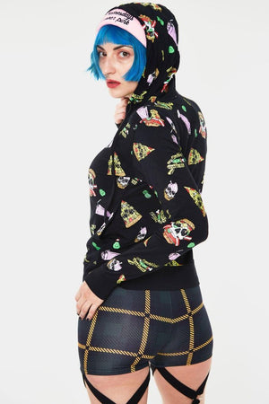 Twisted Fast Food Hoodie-Jawbreaker-Dark Fashion Clothing