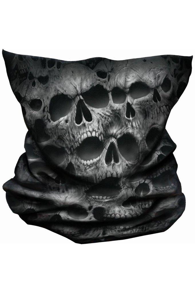 Twisted Skulls - Multifunctional Face Wraps-Spiral-Dark Fashion Clothing