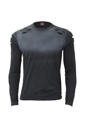 Urban Fashion - Distressed Spray On Long Sleeve-Spiral-Dark Fashion Clothing