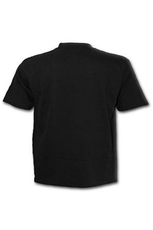 Urban Fashion - T-Shirt Black-Spiral-Dark Fashion Clothing