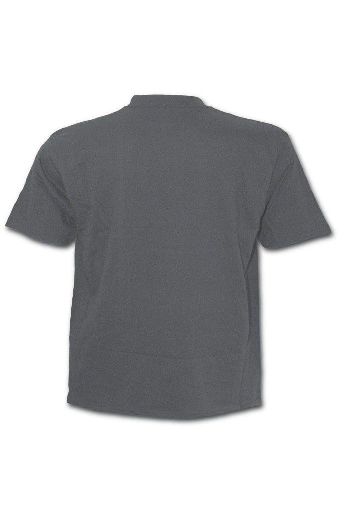 Urban Fashion - T-Shirt Charcoal-Spiral-Dark Fashion Clothing