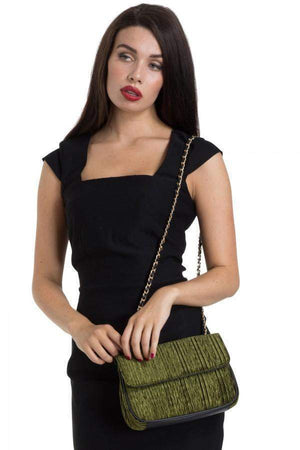 Velvet Evening Bag-Voodoo Vixen-Dark Fashion Clothing