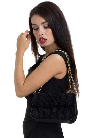 Velvet Evening Bag-Voodoo Vixen-Dark Fashion Clothing