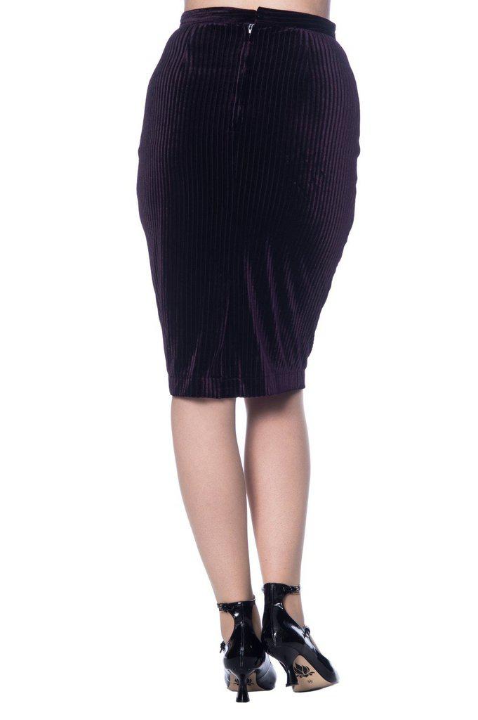 Vera Velvet Skirt-Banned-Dark Fashion Clothing