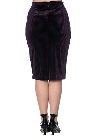 Vera Velvet Skirt-Banned-Dark Fashion Clothing