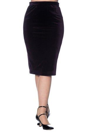 Vera Velvet Skirt-Banned-Dark Fashion Clothing