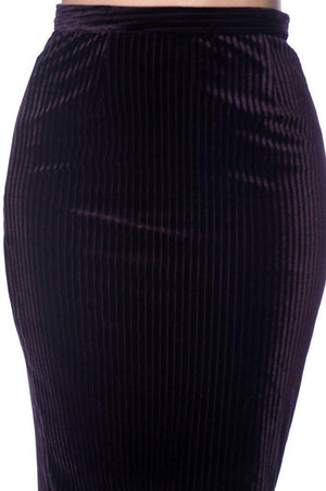 Vera Velvet Skirt-Banned-Dark Fashion Clothing