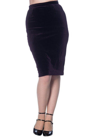 Vera Velvet Skirt-Banned-Dark Fashion Clothing