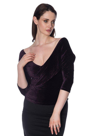 Vera Velvet Top-Banned-Dark Fashion Clothing