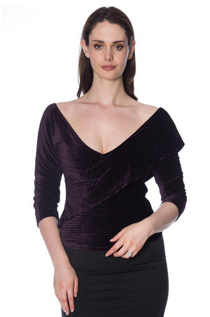 Vera Velvet Top-Banned-Dark Fashion Clothing