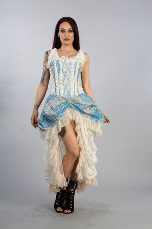 Versailles Corset Dress In Jacquard-Burleska-Dark Fashion Clothing
