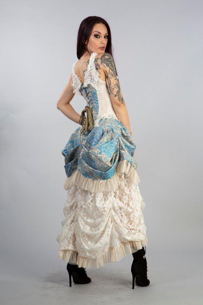 Versailles Corset Dress In Jacquard-Burleska-Dark Fashion Clothing