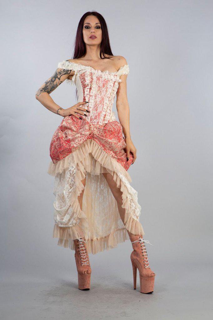 Versailles Corset Dress In Jacquard-Burleska-Dark Fashion Clothing