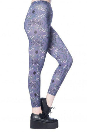 Vibora Leggings-Banned-Dark Fashion Clothing