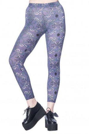 Vibora Leggings-Banned-Dark Fashion Clothing