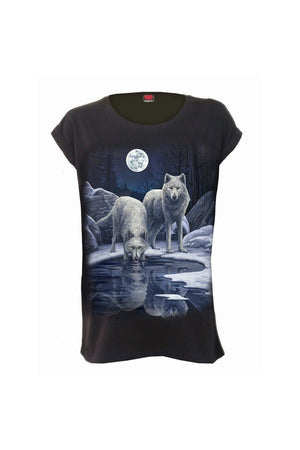 Warriors Of Winter - Turnup Sleeve Loosefit Tee-Spiral-Dark Fashion Clothing