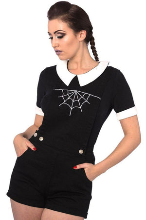 Webb Dungaree-Banned-Dark Fashion Clothing