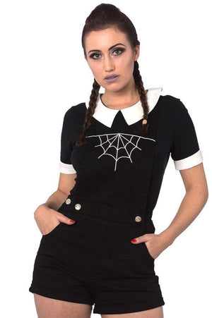 Webb Dungaree-Banned-Dark Fashion Clothing