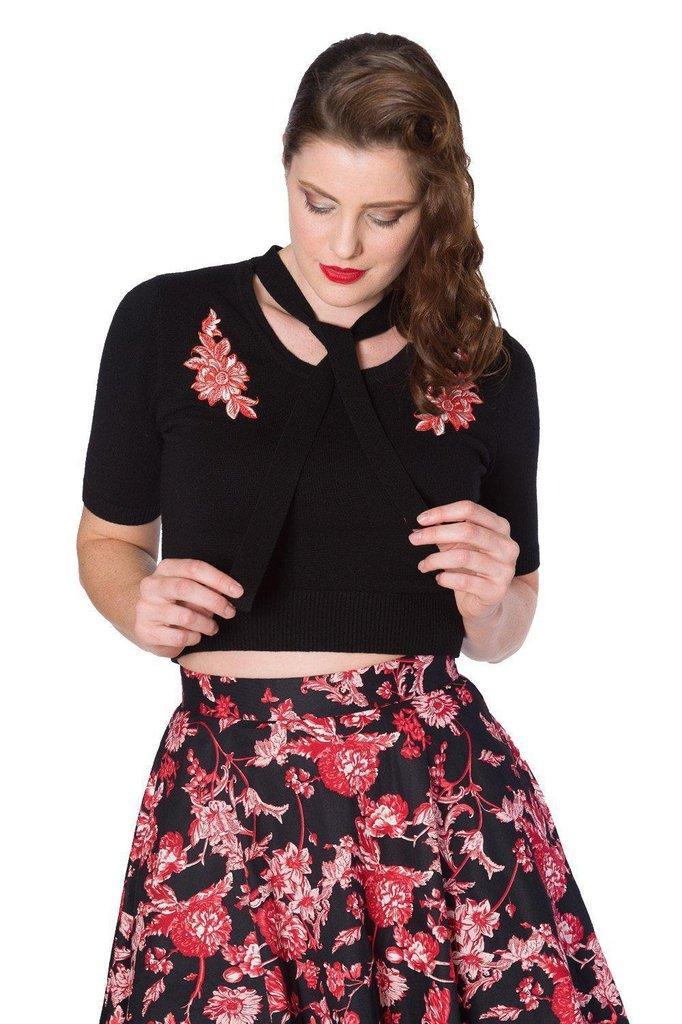 Winter Flower Jumper-Banned-Dark Fashion Clothing