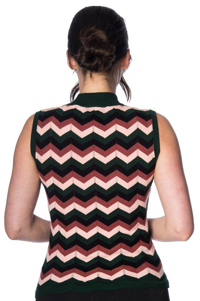 Zadia Zig Zag Tank-Banned-Dark Fashion Clothing